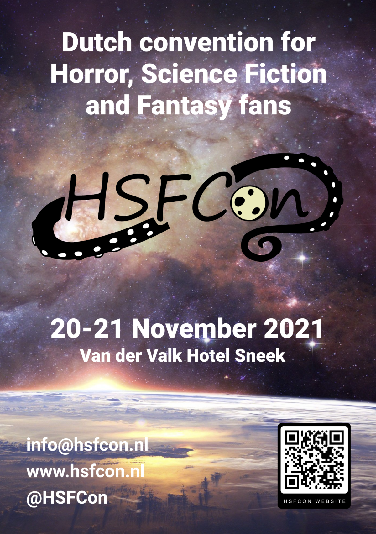 HSFCon 20-21 November: De nieuwe jaarlijkse Science Fiction, Fantasy en Horror conventie